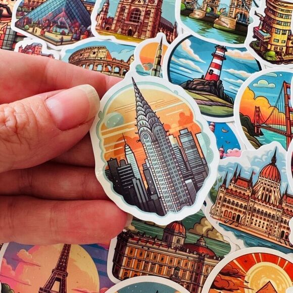 World Famous Landmarks Sticker Bundle - Picture 4 of 15